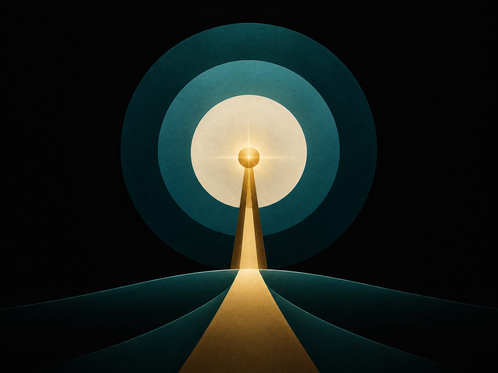 Abstract architectural composition representing leadership with care and clarity