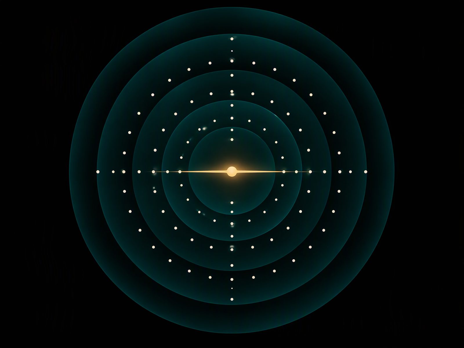 Abstract concentric signal representing recognition that reaches every person