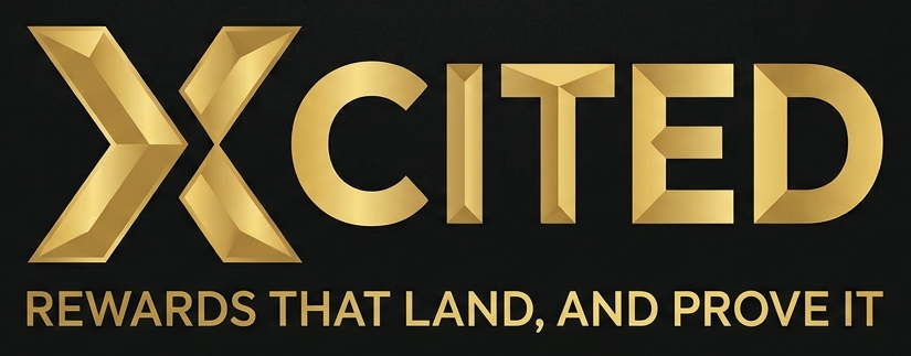 Xcited — Rewards that land, and prove it